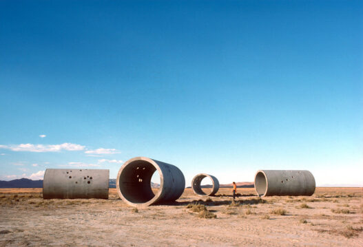 Nancy Holt, Sun Tunnels, 1973-76. Great Basin Desert, Utah, USA. Collection Dia Art Foundation with support from Holt/Smithson Foundation © Holt/Smithson Foundation and Dia Art Foundation, licensed by Artists Rights Society (ARS), New York.