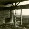 Photograph of interior of Kings Road House under construction, 1922. Courtesy of the artist and UCSB Architecture & Design Collections, Schindler (R.M.) papers.