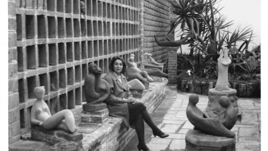 Geles Cabrera in the museum of her work (El Museo Escultórico), circa 1960s. © Geles Cabrera Archives. Courtesy of the artist and Galería Agustina Ferreyra.