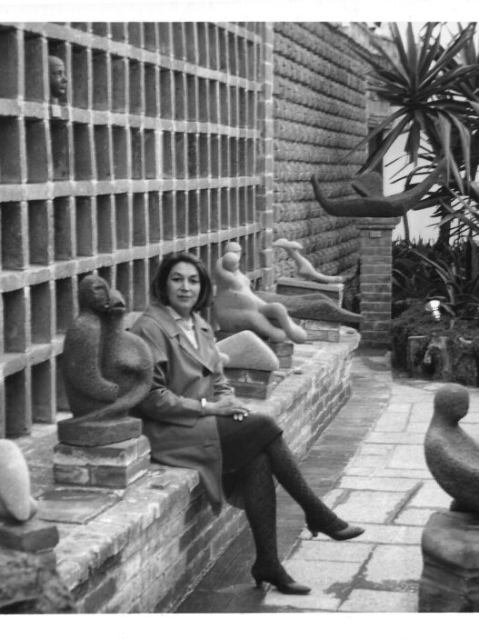 Geles Cabrera in the museum of her work (El Museo Escultórico), circa 1960s. © Geles Cabrera Archives. Courtesy of the artist and Galería Agustina Ferreyra.