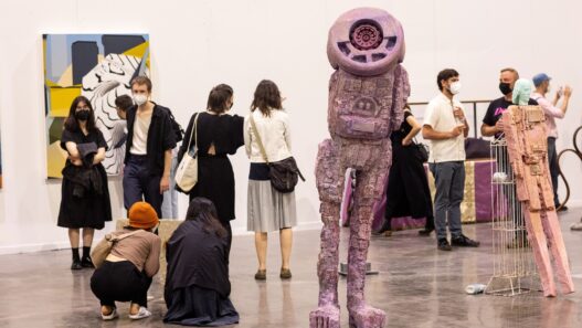 Scott Lerner and Dylan Riley, 2022. Installation view, Rhode Island Convention Center. Courtesy of the artists and RISD. Photo: Jo Sittenfeld.