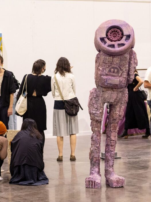 Scott Lerner and Dylan Riley, 2022. Installation view, Rhode Island Convention Center. Courtesy of the artists and RISD. Photo: Jo Sittenfeld.