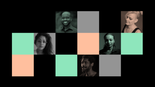 The five visual artists shortlisted for the 2022 Sobey Art Award. Top row, from left: Tyshan Wright (Atlantic), Krystle Silverfox (West Coast & Yukon). Middle row, from left: Azza El Siddique (Ontario), Divya Mehra (Prairies & North). Bottom row: Stanley Février (Quebec).