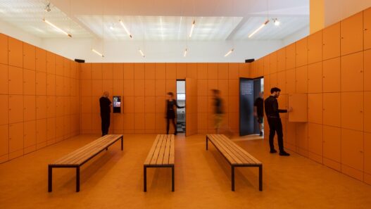 WORK, BODY, LEISURE, Dutch Pavilion at the 16th Venice Architecture Biennale, 2018, curated by Marina Otero, exhibition design by Marina Otero and Raphael Coutin. Image Credit: Photo: Daria Scagliola