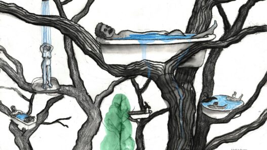 Christoph Schäfer, A Bath in the Trees, The Køge Water Garden, 2021. Courtesy of Hummings / KØS, Köge, Denmark.