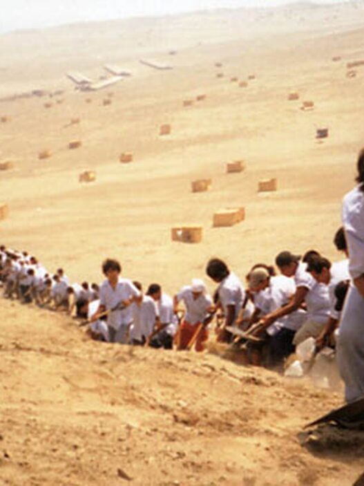 Francis Alÿs, When Faith Moves Mountains, Lima, Peru, April 11, 2002. Collection M HKA, Antwerp / Collection Flemish Community.