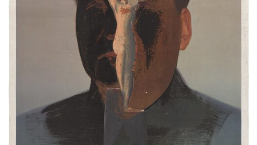 Joris Ghekiere, Gouache on Mao Zedong poster, 1990–1991.