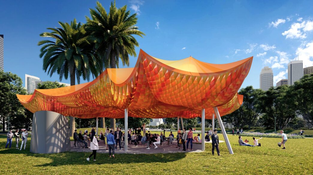 Render of MPavilion 2022 by all(zone)