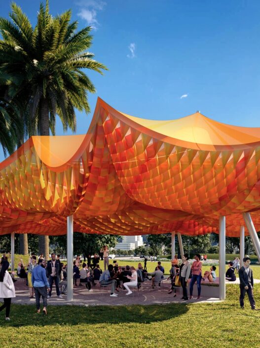 Render of MPavilion 2022 by all(zone)