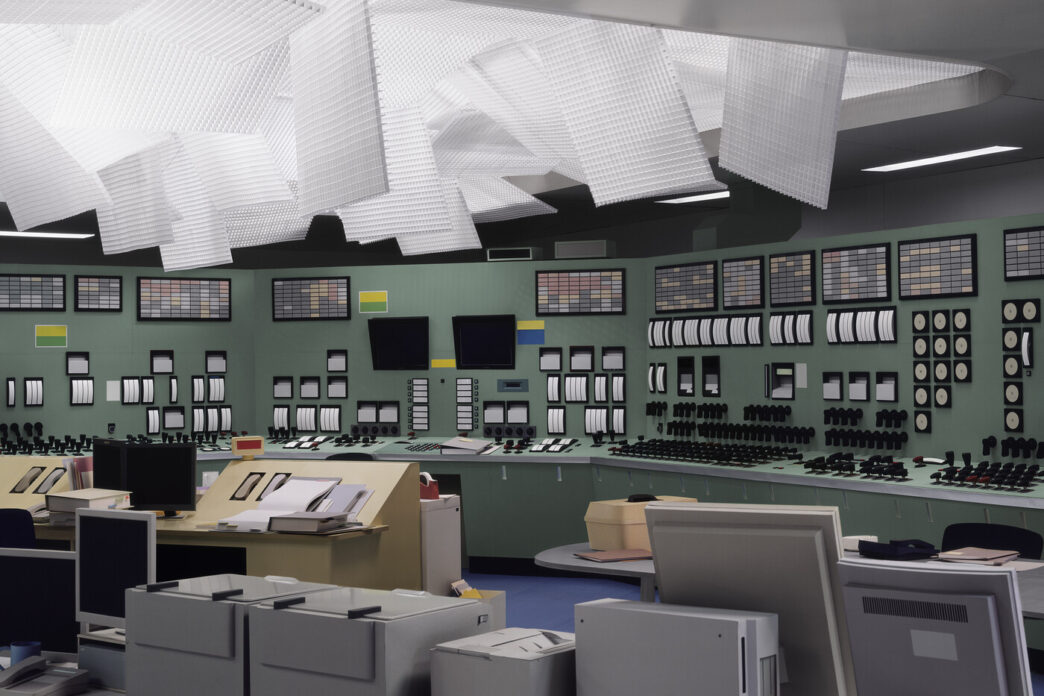 Thomas Demand, Control Room, 2011. C-print mounted on Diasec, 200 x 300 cm. Courtesy of the artist, Matthew Marks Gallery, Galerie Sprüth Magers, Esther Schipper Galerie, and Taka Ishii Gallery.