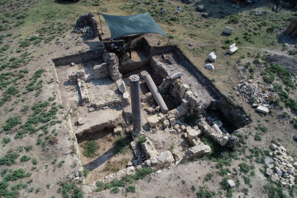 Possible gladiator tombs were found during excavations in the ancient Roman city of Anazarbus (modern Anavarza) in Turkey, near the Roman amphitheater. (photo by Ozan Efeoğlu via Anadolu Images)