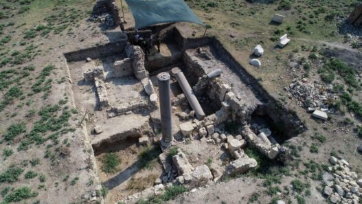 Possible gladiator tombs were found during excavations in the ancient Roman city of Anazarbus (modern Anavarza) in Turkey, near the Roman amphitheater. (photo by Ozan Efeoğlu via Anadolu Images)