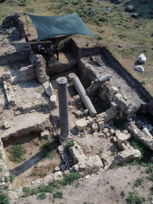 Possible gladiator tombs were found during excavations in the ancient Roman city of Anazarbus (modern Anavarza) in Turkey, near the Roman amphitheater. (photo by Ozan Efeoğlu via Anadolu Images)