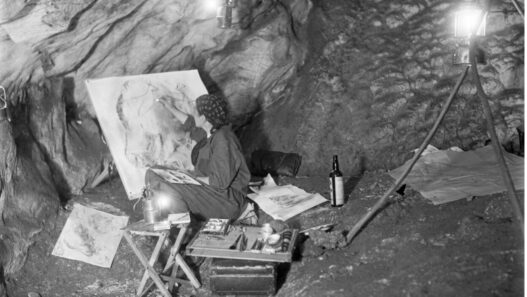 Unknown photographer, Elisabeth Pauli at work in Northern Spain, 1936. Courtesy of the Frobenius Institute.