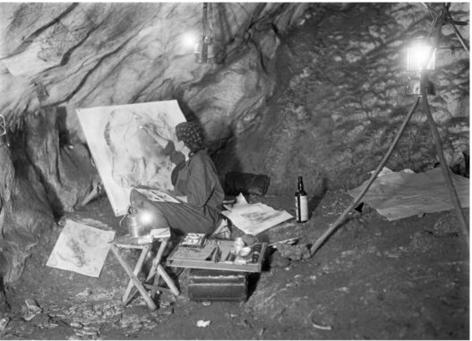 Unknown photographer, Elisabeth Pauli at work in Northern Spain, 1936. Courtesy of the Frobenius Institute.