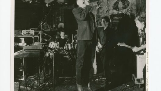 John Giorno band, CBGB‘s, New York, December 9, 1986. Photo: Kate Simon.