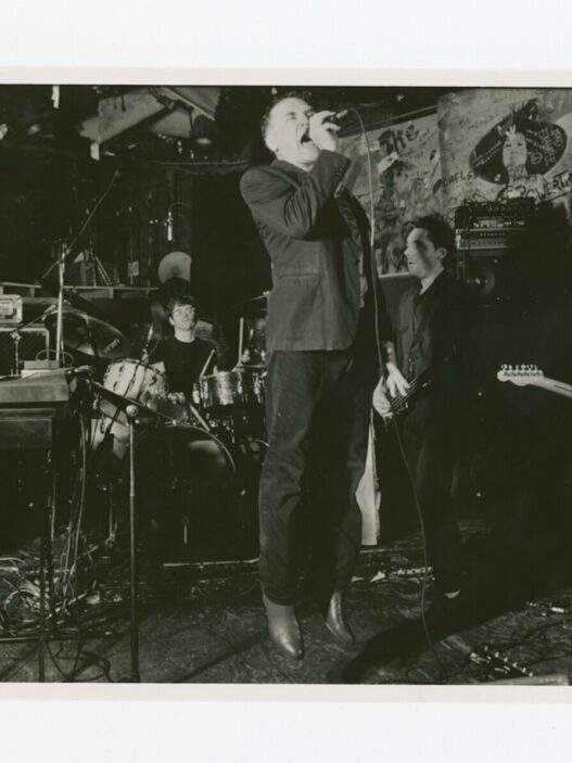 John Giorno band, CBGB‘s, New York, December 9, 1986. Photo: Kate Simon.