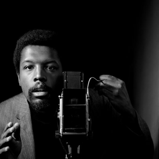 Kwame Brathwaite, Untitled (Kwame Brathwaite Self-Portrait at AJASS Studios), 1964/2016. Archival pigment print, mounted and framed, 30 × 30 in. Courtesy of the artist and Philip Martin Gallery, Los Angeles.