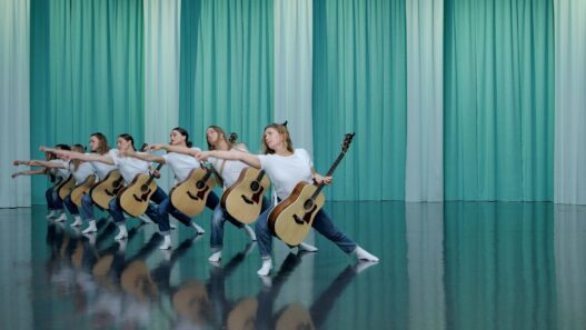 agnar Kjartansson, Margrét Bjarnadóttir and Bryce Dessner, No Tomorrow, 2022. Six-channel video installation with sound, 29:18 minutes. Commissioned by Sigurður Gísli Pálmason, based on the artists’ previous ballet No Tomorrow commissioned by the Iceland Dance Company. Courtesy of the artists, Luhring Augustine, New York and i8 Gallery, Reykjavik.