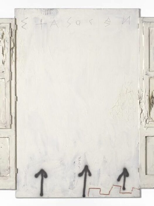 Antoni Tàpies, Portes i fletxes (Doors and Arrows), 1987. © Comissió Tàpies / Vegap. Photo: © FotoGasull, 2022.