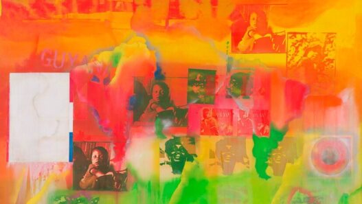 Frank Bowling, Middle Passage, 1970. Menil Collection, Houston. © Frank Bowling. All rights reserved, DACS, London & ARS, New York 2022.