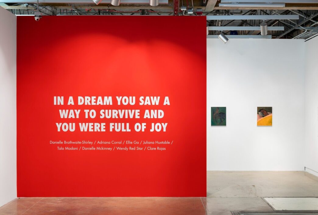 View of IN A DREAM YOU SAW A WAY TO SURVIVE AND YOU WERE FULL OF JOY, The Contemporary Austin, Austin, Texas, 2022. Text from Survival, © 2022. Jenny Holzer, member Artists Rights Society (ARS), NY. Courtesy of the Contemporary Austin. Photo: Alex Boeschenstein.