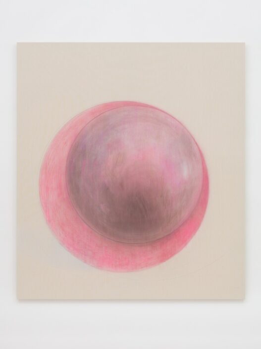 Margarita Gluzberg, Pink-Voilet 1960 Mix, 2022. Pastel on canvas, 186 x 165 cm. Courtesy of Karsten Schubert London. © Margarita Gluzberg. Photo: Artshots Repro.