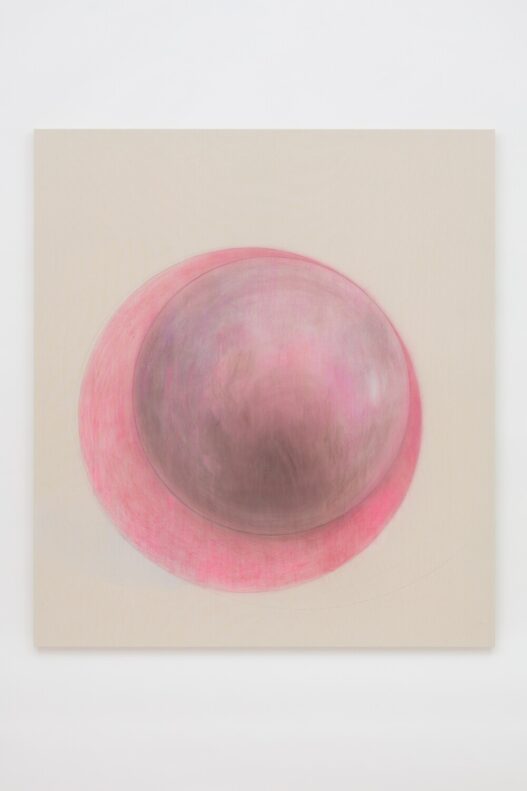 Margarita Gluzberg, Pink-Voilet 1960 Mix, 2022. Pastel on canvas, 186 x 165 cm. Courtesy of Karsten Schubert London. © Margarita Gluzberg. Photo: Artshots Repro.