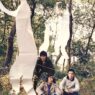 Pond Society, Work No. 2, Strollers In The Green Space, 1986. © Zhang Peili.-Sigg Fellowship