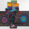 Rainen Knecht, Cherry Hell-Rides her Chariot, 2022. Oil on canvas and linen, artist frame, 82 x 95 x 1 inches.