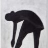 Silke Otto-Knapp, Figure (bending) II, 2020. Watercolor on canvas, 150 x 100 cm. Courtesy greengrassi London. Mutina