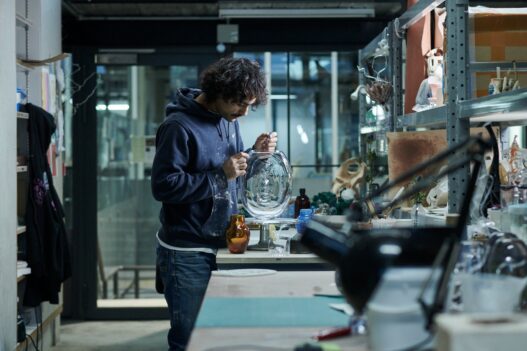 Aria Kiani, Ceramics & Glass MA student at the Royal College of Art, 2022. Photo: Royal College of Art.