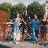 From left: Elsa Mencagli, Liviu Bulea, Pauline-Rose Dumas, Laure Winants. Cité Internationale des Arts.