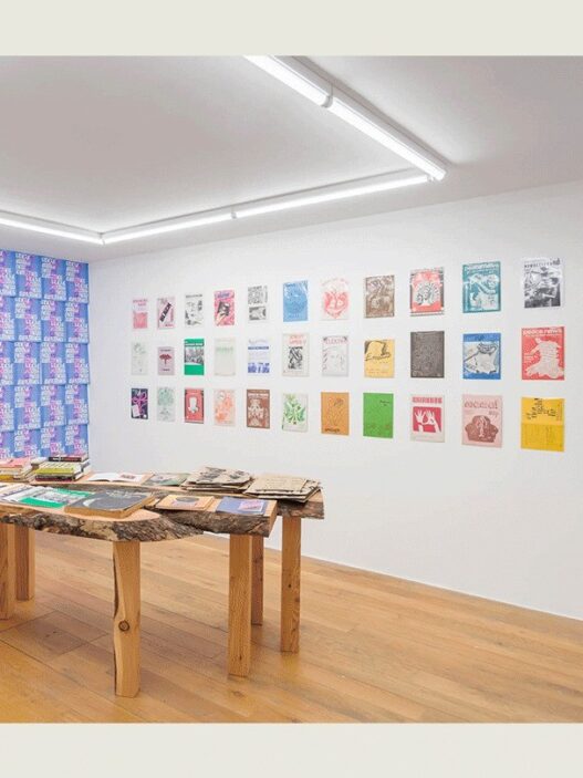 The Mobile Feminist Library, In Words, In Action, In Connection / Gair, Gweithred, Cysylltiad. Installation view at Mostyn gallery, Llandudno, Wales, 2021. Photo: Mark Blower. Frame Contemporary Art Finland.