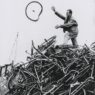 Jean Tinguely looking for materials, Paris, 1960. Photo: unknown. Museum Tinguely.