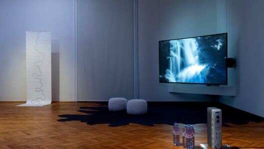 View of The Taste of Water, by participants of the PhD in Practice, exhibit Gallery Vienna. Courtesy of Academy of Fine Arts Vienna. Photo: Simon Veres.