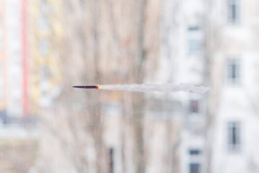 Zhanna Kadyrova, Russian Rocket, 2022. Courtesy of the artist. Photo: Mathias Völzke.