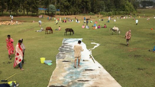 Robel Temesgen, performance at Gish Abay, 2023. From the series “Practising Water.”