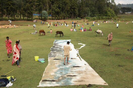 Robel Temesgen, performance at Gish Abay, 2023. From the series “Practising Water.”