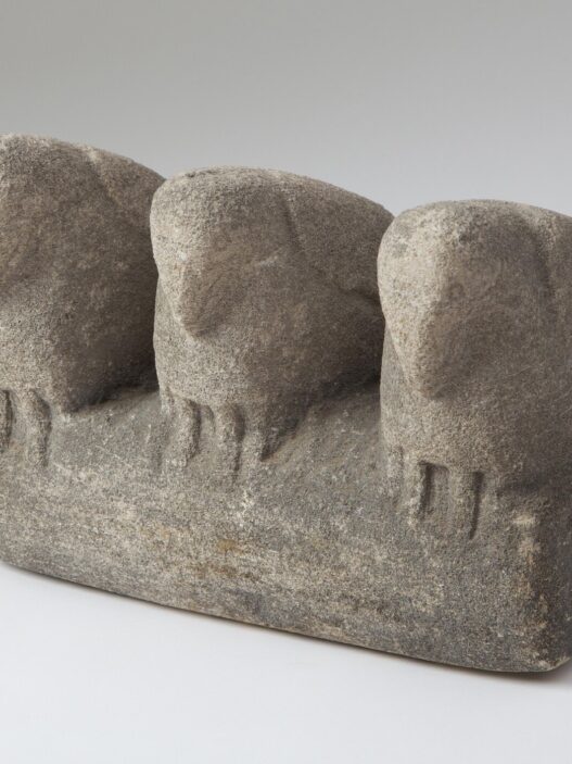 William Edmondson, Three Birds, 1935–40. 7.5 × 10 × 6 inches. Courtesy of The Collection of Jill and Sheldon Bonovitz. Promised Gift to the Philadelphia Museum of Art. outsider art fair.