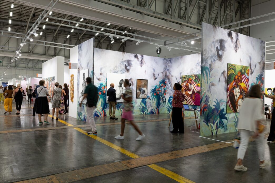 View of Galerie Cécile Fakhoury, Investec Cape Town Art Fair, 2023.