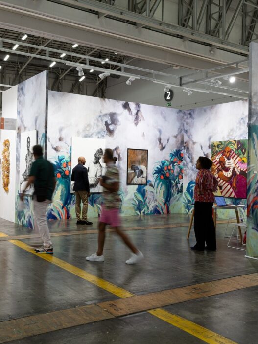 View of Galerie Cécile Fakhoury, Investec Cape Town Art Fair, 2023.