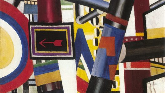 Fernand Léger 1919, The Railway Crossing, oil on canvas, 53.8 × 64.8 cm, The Art Institute of Chicago. Abstract Art.