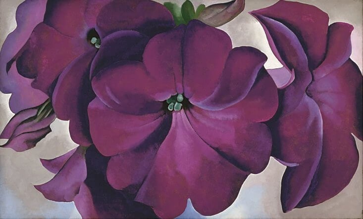 Petunias, 1924 by Georgia OKeeffe. Watercolor Painters.