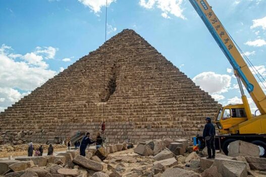 Giza Pyramid Restoration Sparks Debate