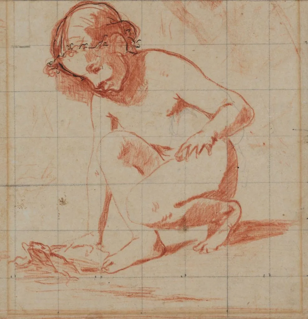 crouching child drawing manet 990x1024 1